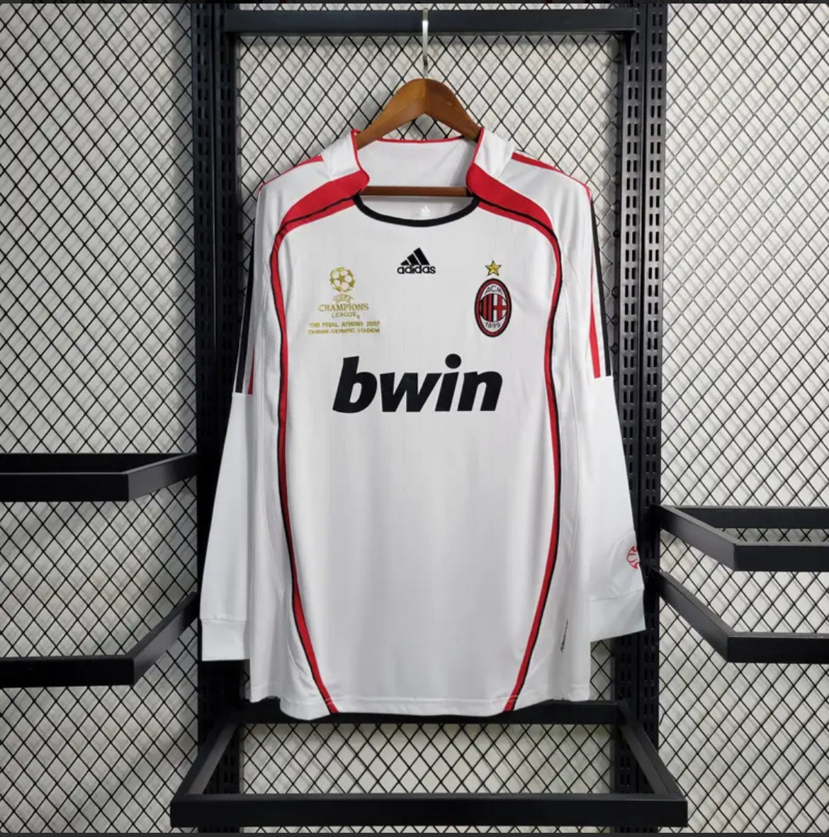 AC Milan 2007 UEFA Champions League Final Away Jersey