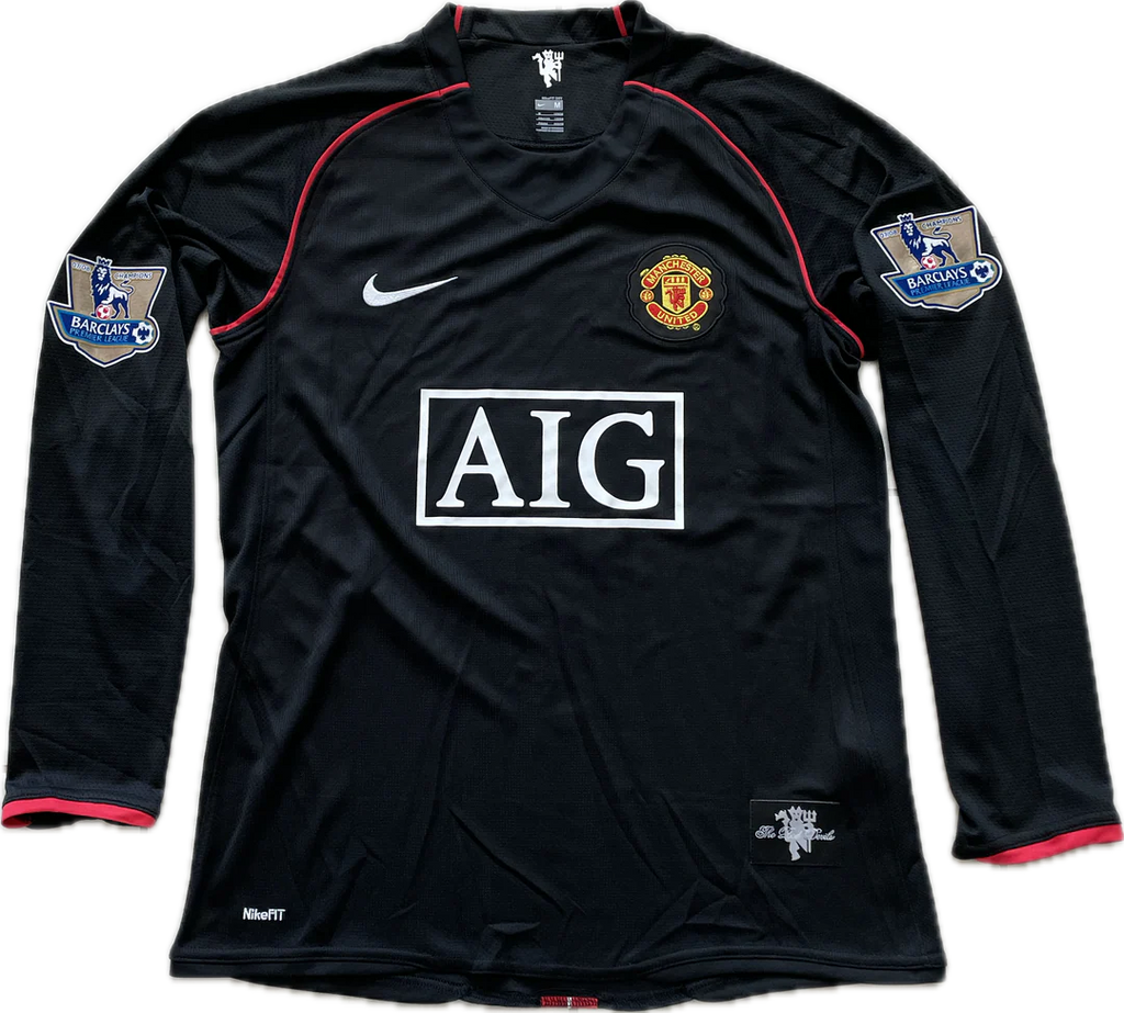Manchester United 2007/08 Home Jersey Long Sleeved