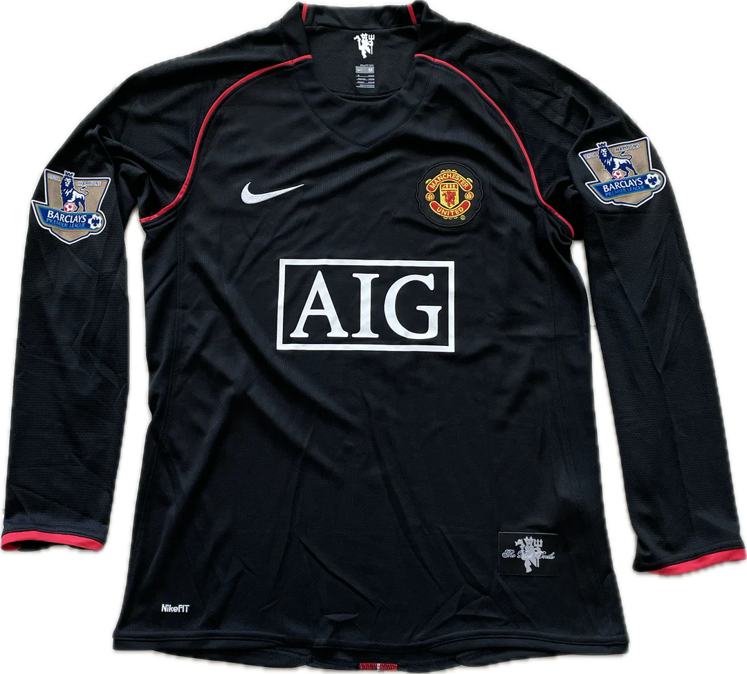 Manchester United 2007/08 Home Jersey Long Sleeved