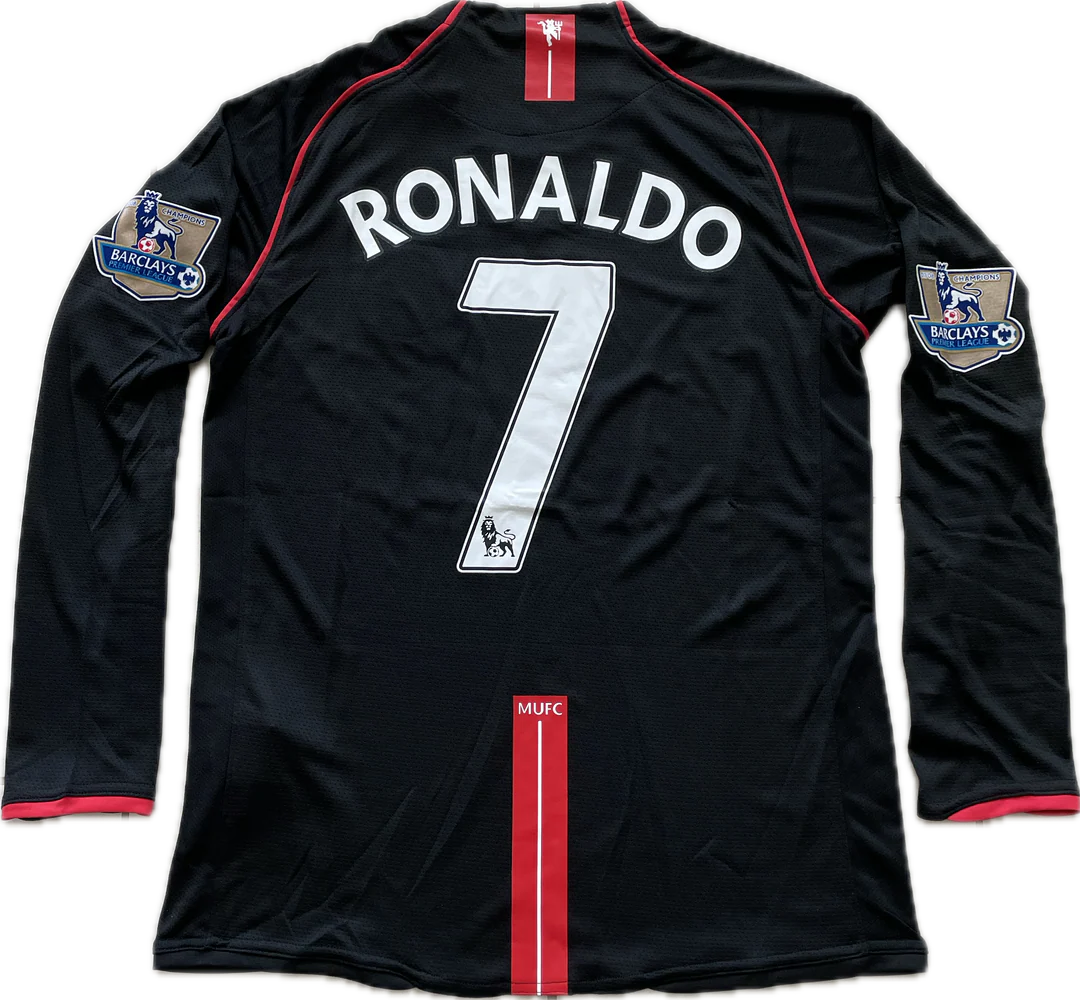 Manchester United 2007/08 Home Jersey Long Sleeved
